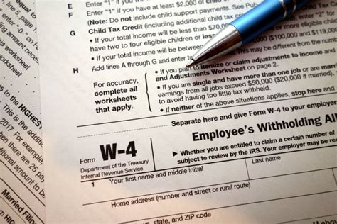 See Form W-4, Employee's Withholding Certificate a