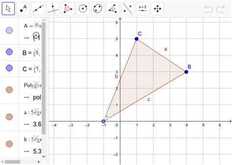 Area Tool - GeoGebra Manual