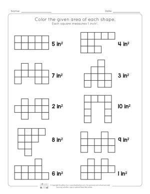 Area Worksheets 2nd Grade Math Worksheets Itsybitsyfun Com