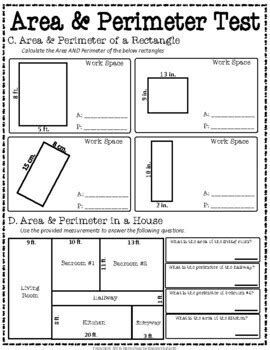 Area and perimeter quiz printable.  No login or account needed.  Boost ...