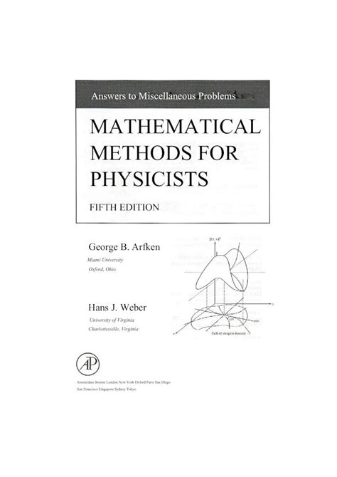 Arfken mathematical methods for physicists solutions manual chapter 6. - Onkyo tx sr333 service manual and repair guide.