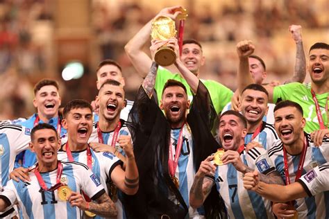 Argentina world cup 2022. Soccer Football - FIFA World Cup Qatar 2022 - Semi Final - Argentina v Croatia - Lusail Stadium, Lusail, Qatar - December 13, 2022 Argentina's Lionel Messi celebrates their third goal scored by ... 