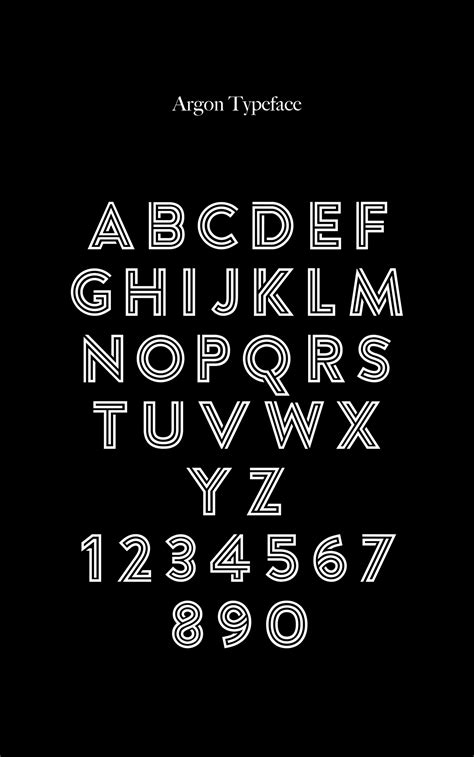 Argon Free Multilined Font