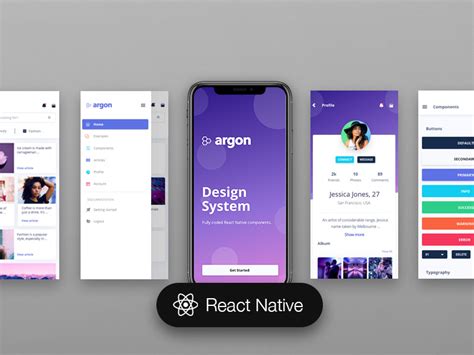 Argon React Native Free React Native App Template Creative Tim Gambaran