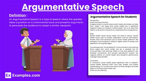 Argumentative speech