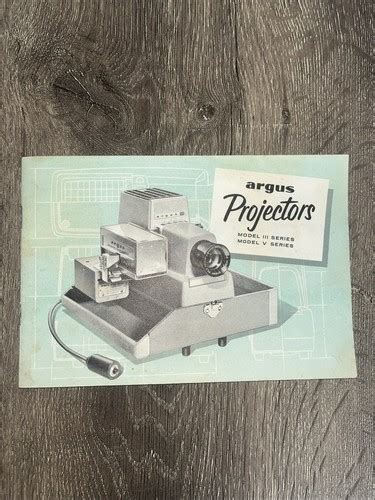 Argus Camera Projector Manual