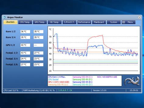 Argus Monitor 6.2.03 Hardware Diagnostic Software