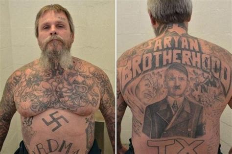 Arian brotherhoods tattoos. When Mazza joined the Aryan Brotherhood in 2007, it was seen by law enforcement as a power play for PENI, turning its members essentially into foot soldiers for incarcerated leaders of the small ... 