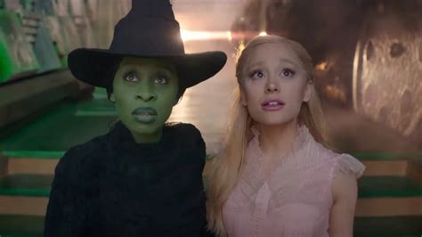 Ariana Grande Cynthia Erivo dazzle as witches in first trailer of Wicked