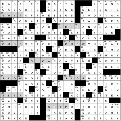 Recent usage in crossword puzzles: Premier Sunday