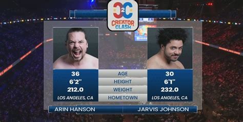Arin Hanson (GameGrumps) vs Jarvis Johnson. The host of GameGrumps Arin Hanson is a key player in tonight's event behind the scenes, working closely with Real Good Touring who put on the show. As .... 