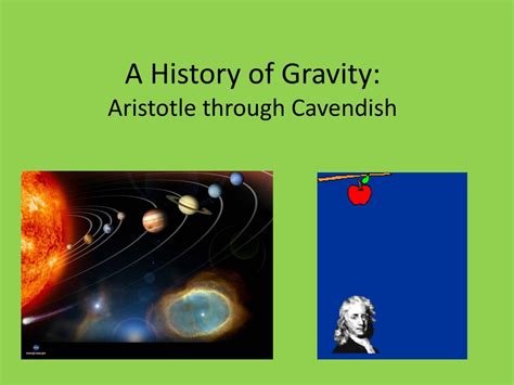Aristotle gravity theory
