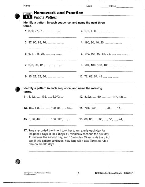 Arithmetic And Geometric Sequences Worksheet