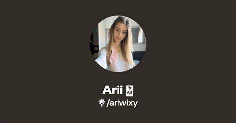 Ariwixy Onlyfans Leak