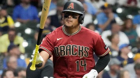 Arizona catcher Gabriel Moreno leaves Game 2 of Wild Card Series after backswing hits his helmet