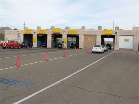 Chandler Emissions Test Locations. Where can you go in Chandler to have your car emissions tested? Right now, there are two locations to choose from: 20 N. Beck Ave. Chandler, AZ 85226. 2360 S. Airport Blvd. Chandler, AZ 85286. There is also a location in Mesa, just in case that happens to be closer for you. Hours: Monday – Friday 8 am – 5 ... . 