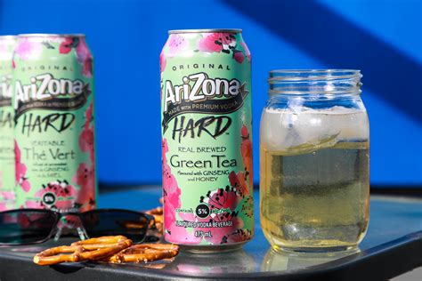 Arizona hard green tea. AriZona Hard is a new product that combines the brand's classic iced tea with alcohol. It comes in four flavors: lemon, peach, part-tea and hard-tea. 