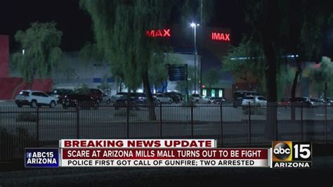 The media could not be loaded, either because the server or network failed or because the format is not supported. Reports of a man with a gun at Arizona Mills has prompted multiple agencies to respond Friday evening. Police say the initial investigation revealed that two people were in an argument when a man pointed a gun at the other …. 