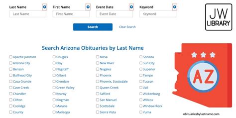 Arizona obituaries by last name. .  ...