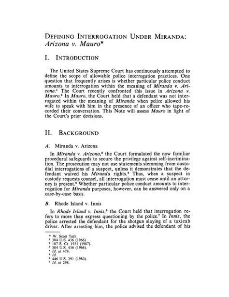 In each of the over 100 cases summarized, author Tony Mauro succinctly describes the decision, provides background and facts of the case, the vote and highlights of the decision with verbatim excerpts, and, in conclusion, discusses the long-term impact of the decision on United States citizens and U.S. society. ... Miranda v. Arizona (1966) In .... 