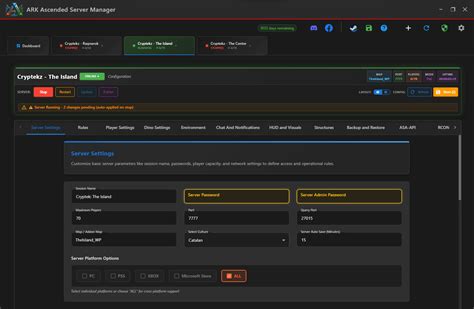 Ark ascended dedicated server manager.  Deploy, monitor, and control your AR...