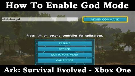 Ark command god mode. God: admincheat God: This command will make your character enter god mode if you are not already in god mode. If you are already in god mode, it will disable it. God mode makes you invincible to most forms of damage. You can still die via drowning when in god mode, so if you do not wish to drown, you will need to use the InfiniteStats command ... 