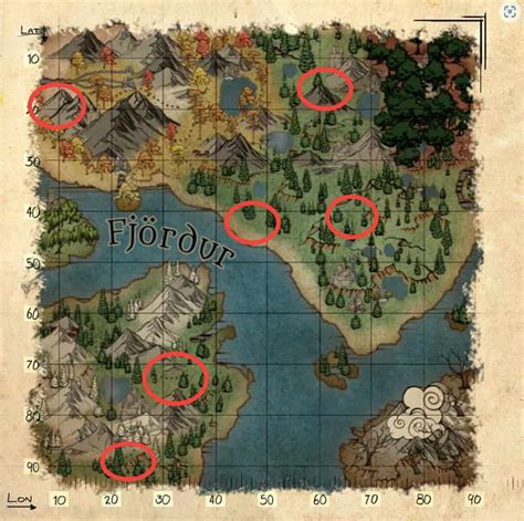 This page contains source code of a map. It is not meant to be visited directly, and will not show up in web search engines. Instead, it should be embedded in an article. No issues found in this map's source code. Documentation for this map may be created at Data:Maps/Resources/Fjordur (Asgard)/doc..