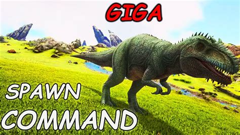 The spawn command for Giganotosaurus in Ark is below. Click the "Copy" button to swiftly copy the spawn code to your clipboard. Copy You can find a list of creature and dino spawn commands on our spawn command list. Giganotosaurus Advanced Spawn Command Builder. 