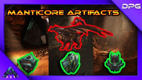 Ark manticore artifacts.  There are three artifacts needed for the Mantico...