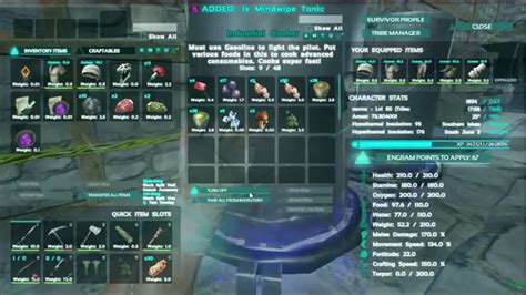 ARK: Survival Evolved. Mindwipe Tonic - Can't use again - (Solved, sorta) First off, this is SINGLE PLAYER, just to be clear. Second, I know of the option to make it unlimited respecs, however, I didn't know about the change in the limited amount of uses for Mindwipe until recently (stopped playing Ark for a few months).. 