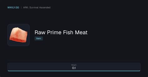 Ark raw prime fish meat.  Each type of meat offers different benefits and serves various Expl...