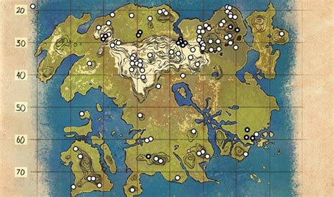 The resource maps show the locations of all the main resources, excluding trees and rocks, on each of the Arks. They can be used to help determine strategic places to set up a base, avoid blocking resource spawns, or just finding a nearby farming spot. Each map has toggles for each of its resources to the left of the map, so it can be adjusted ...