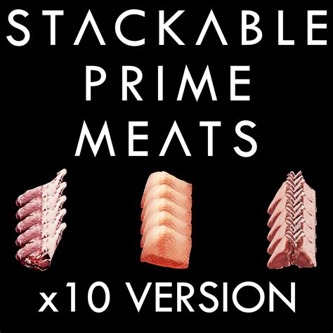 Ark stackable prime meat mod.  Stacking mod increases +1.  Feb 5, 2024 · "Prime&q...