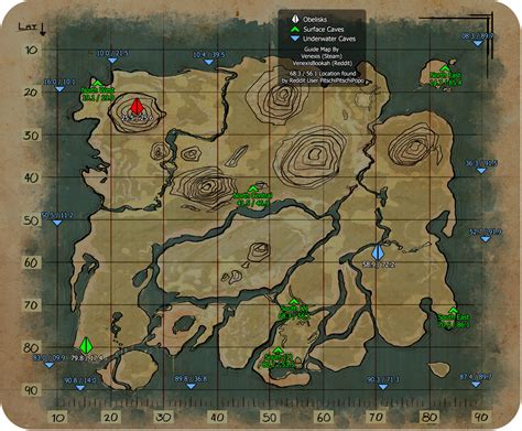 ARK: Survival Evolved Wiki. in: Data maps, Mods. Mod:Resource Map (The Volcano) This article is about locations of resource nodes on The Volcano. For locations of explorer notes, caves, artifacts, and beacons, see Explorer Map (The Volcano). Mobile users may need to view this page in a browser with desktop mode enabled to use the map fully.. 