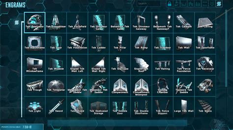 Ark tek engrams list.  This guide includes examples, argument explanations, and an easy-t...