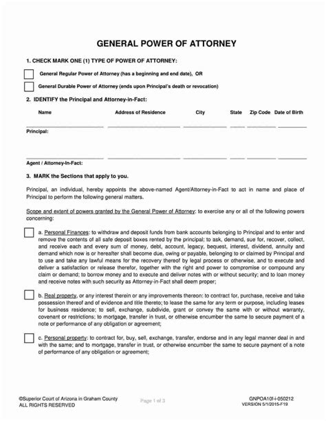 Arkansas Power Of Attorney Template