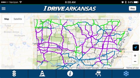 Arkansas Bicycle Suitability Map - This map of the Arkansas State Highway System shows only average daily traffic volume and the availability of shoulders to aid the experienced rider in selecting routes within the state of Arkansas. Road & Weather Conditions Map. Highway Construction Map - lane closures, road construction.. 