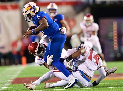 KU football vs. Arkansas recap: Razorbacks win 55-53 in 3 overtimes in Liberty Bowl. Jordan Guskey, Topeka Capital-Journal. December 29, 2022 · 9 min read. MEMPHIS — Kansas football’s 2022 season is continued Wednesday with a matchup in the Liberty Bowl against Arkansas. The Jayhawks came in after a loss on the road …. 