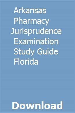 Arkansas pharmacy jurisprudence examination study guide. - Laboratory manual for foods experimental perspectives 6th edition.