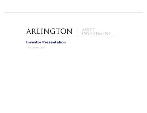 Arlington Asset Investment: Q3 Earnings Snapshot