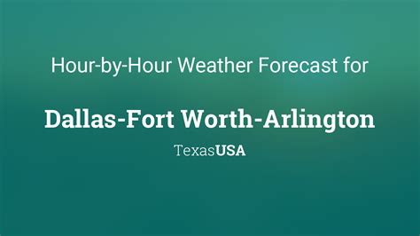 Arlington tx hourly weather. Houston, TX 81 ° F Sunny; St James's, England, United Kingdom 64 ° F Fair; Elev 246 ft, 38.89 °N, 77.08 °W Arlington, VA Hourly Weather Forecast star_ratehome. 62 ... 