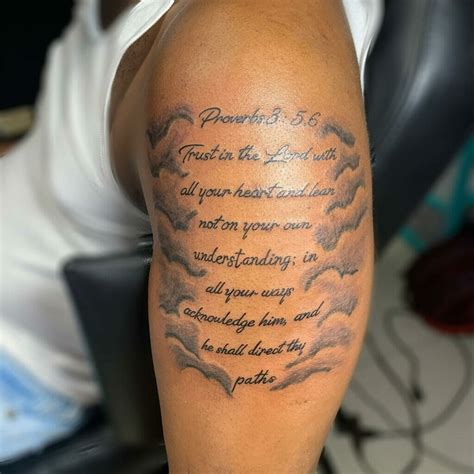 Oct 10, 2019 · The 60 Best Bible Verse Tattoos For Men. For people who are religious, the practices they follow and the beliefs they hold are very dear to their hearts. Religion is something that really defines a person, and most of your character is shaped by the religious doctrine you follow. The Christian religions are centered around bibles, and this is .... 