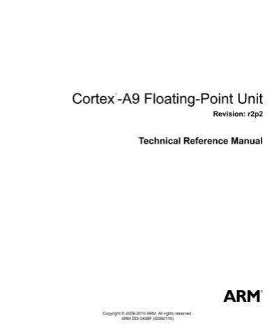 Arm cortex a9 floating point unit technical reference manual. - Duracraft drill press model 1617 manual.