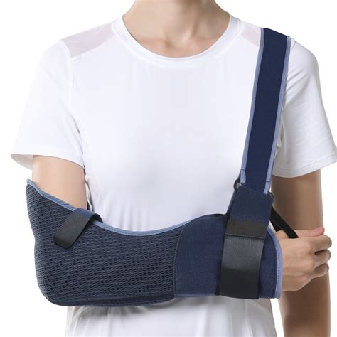 Arm sling brace.  Its lightweight and breathable construction ensures comf...