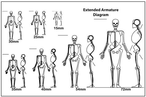 Armature scale charts Miniatures tutorials, Sculpting tutorials