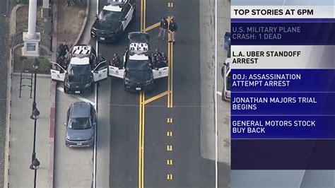 Armed Uber passenger taken into custody in Los Angeles after standoff