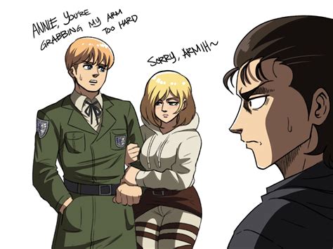 Armin r34. Just watch the latest episode of Attack on Titan. You'll see. In "Soldier," anime fans were left wide-eyed after a conversation between two characters hinted at their newly revealed sexuality. A ... 