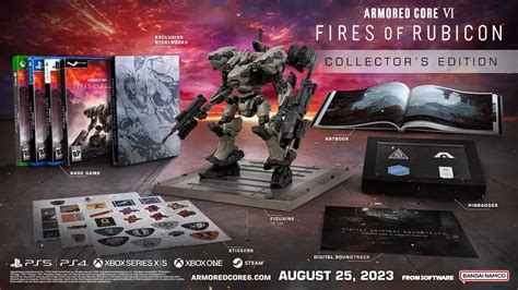 Armored core 6 collectors edition. The best Armored Core 6 deals and cheapest price for Launch Edition, Digital Edition, Deluxe Edition and Collector's Edition on PS5, PS4, Xbox and PC Steam key. ... The Game Collection - £49.95 ... 