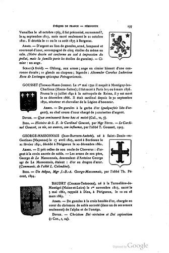 Armorial des prélatas français du xixe siècle. - Giovanni colarich, il peso di un passato.