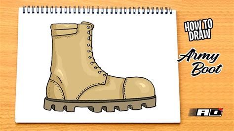 Army Boots Drawing